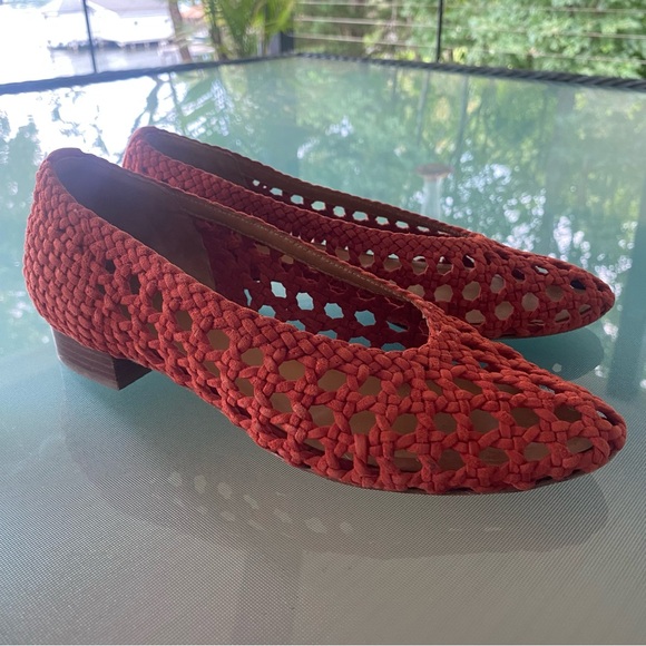 SÉZANE—‘Low Laura’ court shoes. Size 39. Beautiful Rustic Red, braided suede 🌺 - Picture 10 of 16